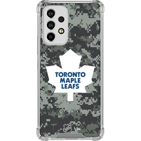 NHL Toronto Maple Leafs Camo Galaxy A33 5G Clear Case