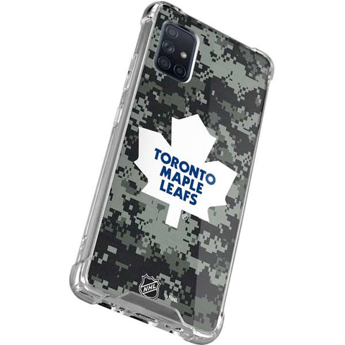 NHL Toronto Maple Leafs Camo Galaxy A51 5G Clear Case