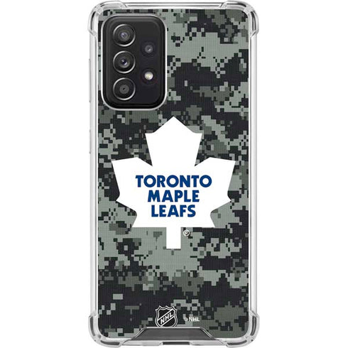 NHL Toronto Maple Leafs Camo Galaxy A52 5G Clear Case