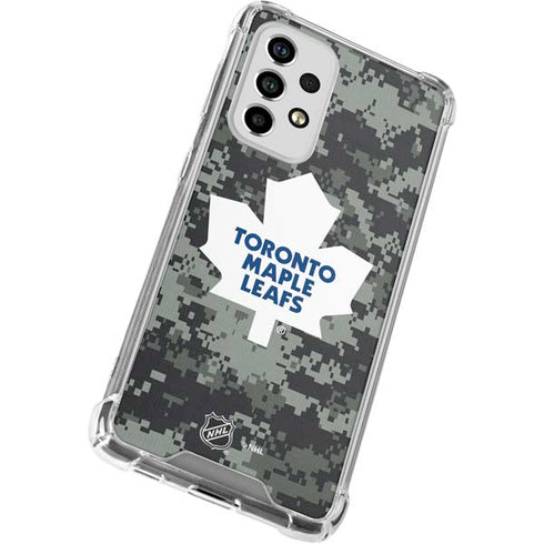 NHL Toronto Maple Leafs Camo Galaxy A53 5G Clear Case