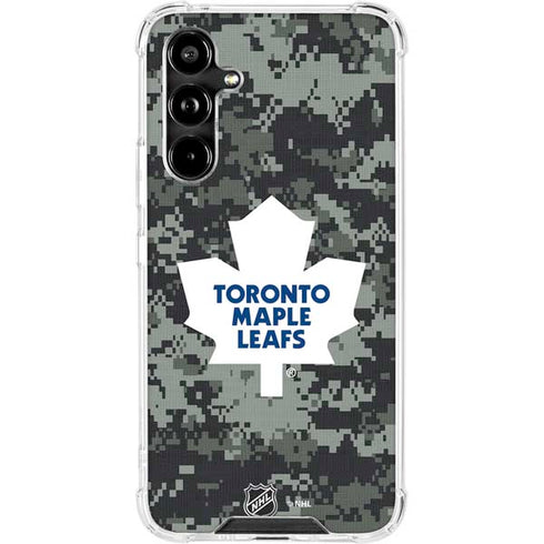 NHL Toronto Maple Leafs Camo Galaxy A54 5G Clear Case