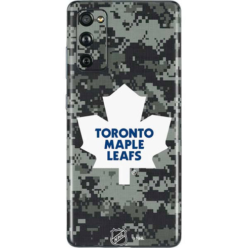 NHL Toronto Maple Leafs Camo Galaxy S20 Fan Edition Skin