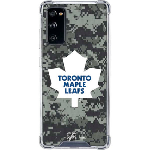 NHL Toronto Maple Leafs Camo Galaxy S20 FE Clear Case