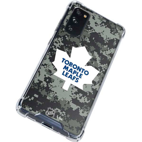 NHL Toronto Maple Leafs Camo Galaxy S20 FE Clear Case
