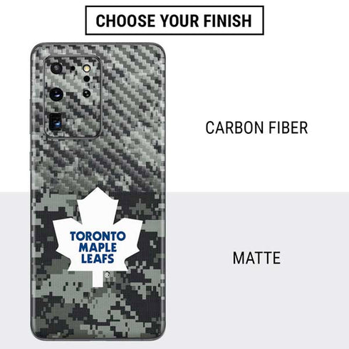 NHL Toronto Maple Leafs Camo Galaxy S20 Ultra 5G Skin