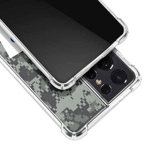 NHL Toronto Maple Leafs Camo Galaxy S21 Ultra 5G Clear Case