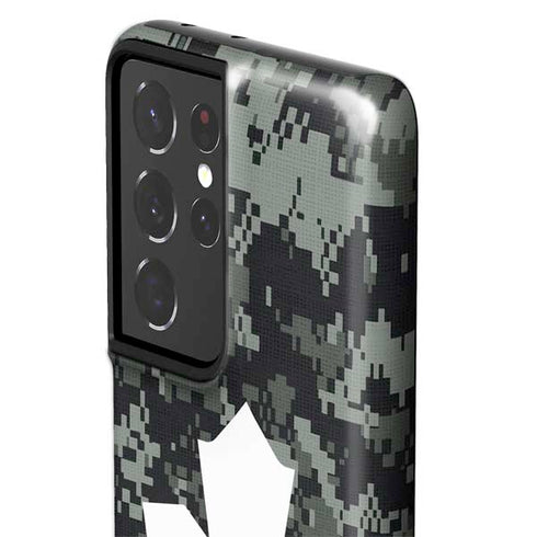NHL Toronto Maple Leafs Camo Galaxy S21 Ultra 5G Pro Case