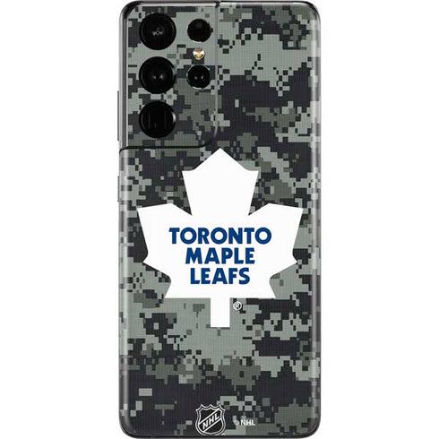 NHL Toronto Maple Leafs Camo Galaxy S21 Ultra 5G Skin