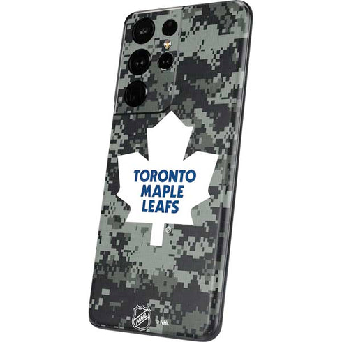 NHL Toronto Maple Leafs Camo Galaxy S21 Ultra 5G Skin