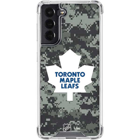 NHL Toronto Maple Leafs Camo Galaxy S22 Clear Case