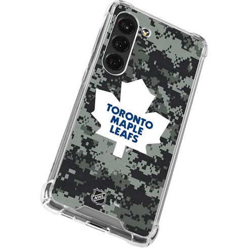 NHL Toronto Maple Leafs Camo Galaxy S23 Clear Case