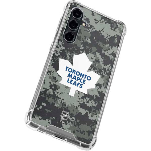 NHL Toronto Maple Leafs Camo Galaxy S23 FE Clear Case