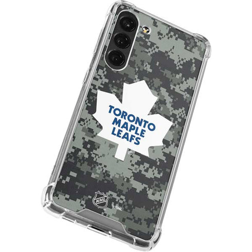 NHL Toronto Maple Leafs Camo Galaxy S23 Plus Clear Case