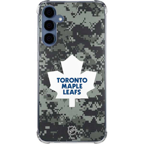 NHL Toronto Maple Leafs Camo Galaxy S24 Clear Case