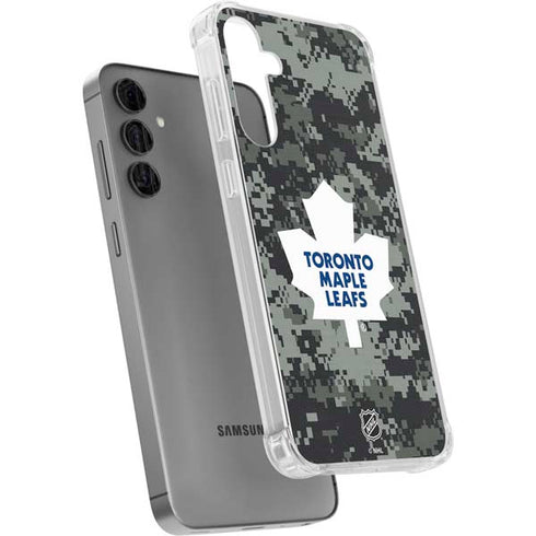 NHL Toronto Maple Leafs Camo Galaxy S24 Plus Clear Case