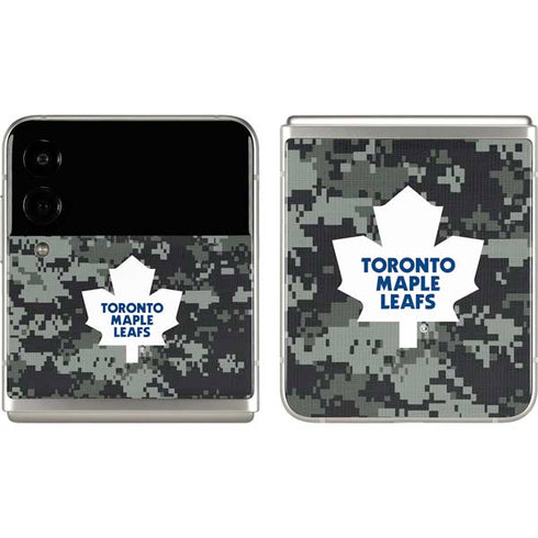 NHL Toronto Maple Leafs Camo Galaxy Z Flip3 5G Skin