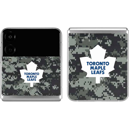 NHL Toronto Maple Leafs Camo Galaxy Z Flip4 5G Skin