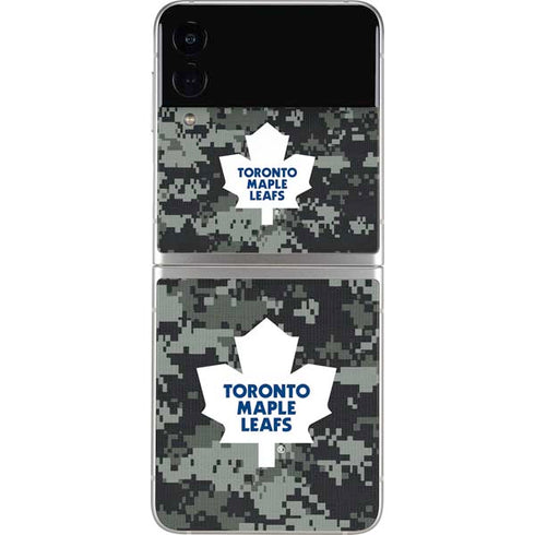 NHL Toronto Maple Leafs Camo Galaxy Z Flip4 5G Skin