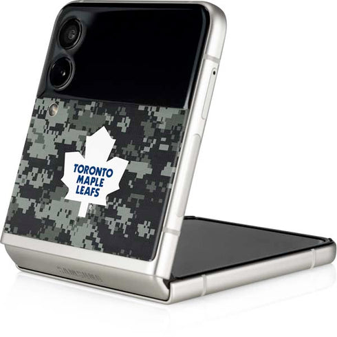 NHL Toronto Maple Leafs Camo Galaxy Z Flip4 5G Skin