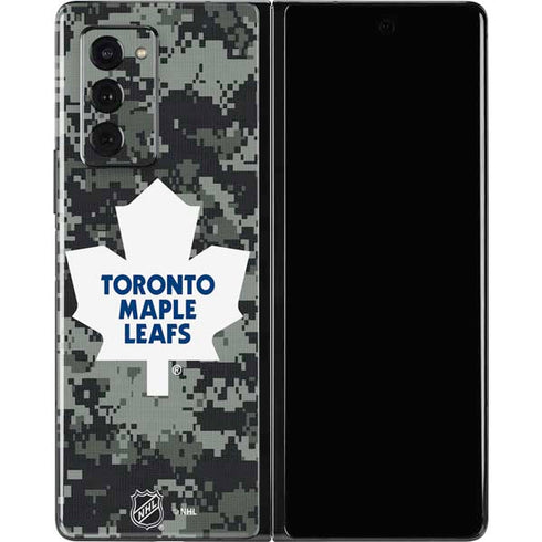 NHL Toronto Maple Leafs Camo Galaxy Z Fold2 5G Skin