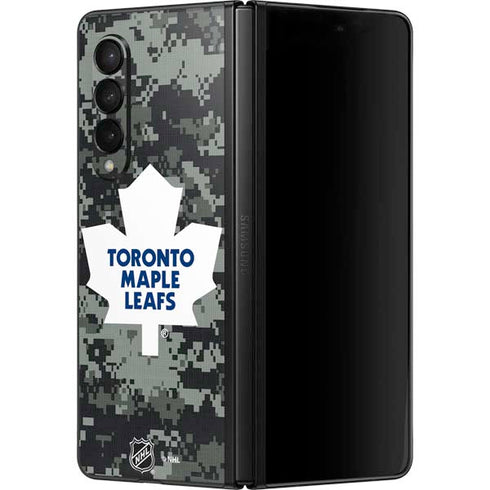 NHL Toronto Maple Leafs Camo Galaxy Z Fold3 5G Skin