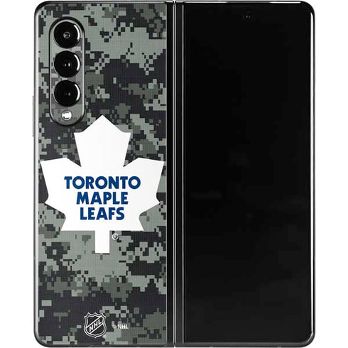 NHL Toronto Maple Leafs Camo Galaxy Z Fold3 5G Skin