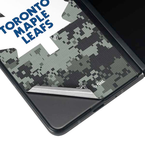 NHL Toronto Maple Leafs Camo Galaxy Z Fold3 5G Skin
