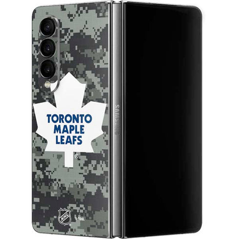 NHL Toronto Maple Leafs Camo Galaxy Z Fold4 5G Skin