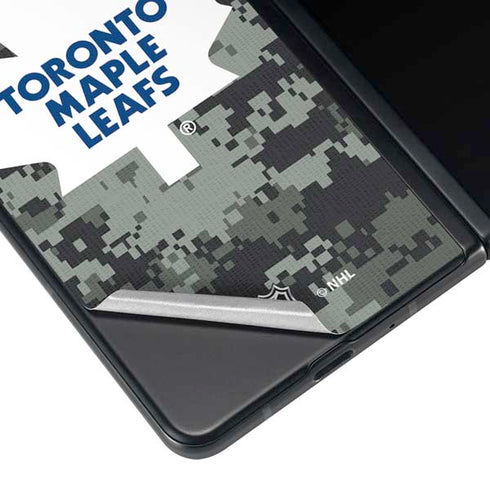 NHL Toronto Maple Leafs Camo Galaxy Z Fold4 5G Skin