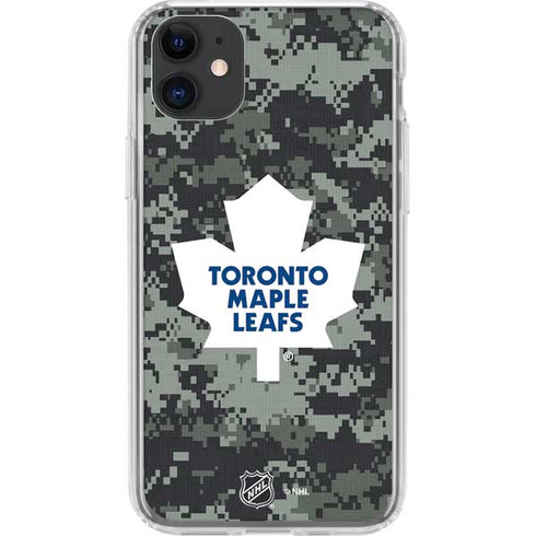 NHL Toronto Maple Leafs Camo iPhone 11 Clear Case