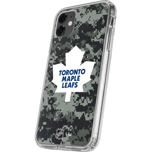 NHL Toronto Maple Leafs Camo iPhone 11 Clear Case