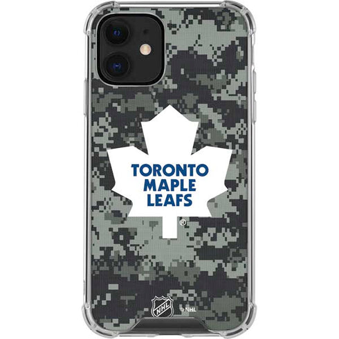 NHL Toronto Maple Leafs Camo iPhone 12 Clear Case