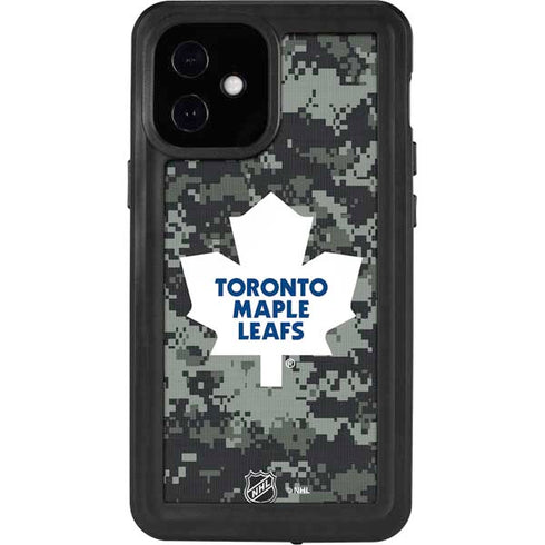 NHL Toronto Maple Leafs Camo iPhone 12 Mini Waterproof Case