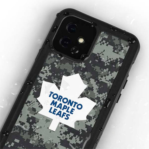 NHL Toronto Maple Leafs Camo iPhone 12 Mini Waterproof Case