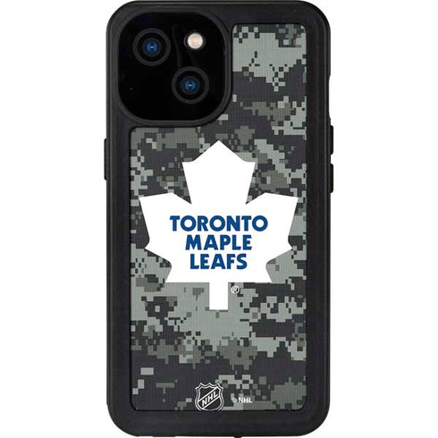 NHL Toronto Maple Leafs Camo iPhone 13 Mini Waterproof Case