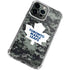 NHL Toronto Maple Leafs Camo iPhone 13 Pro Clear Case