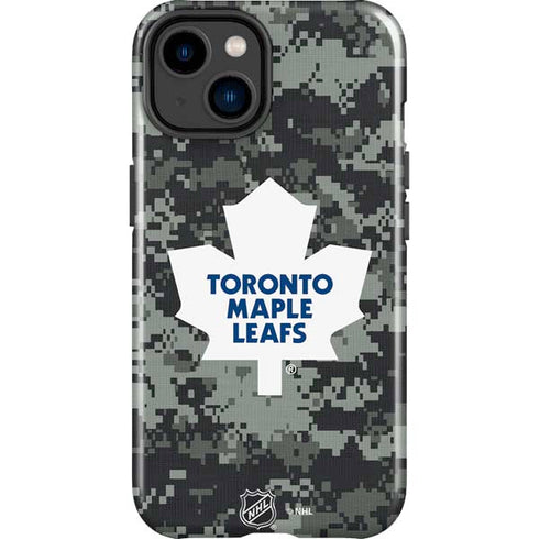 NHL Toronto Maple Leafs Camo iPhone 15 Plus Impact Case