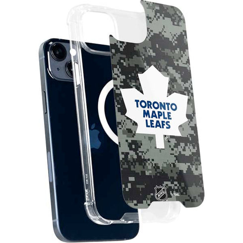 NHL Toronto Maple Leafs Camo iPhone 15 Plus MagSafe Case