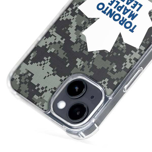 NHL Toronto Maple Leafs Camo iPhone 15 Plus MagSafe Case