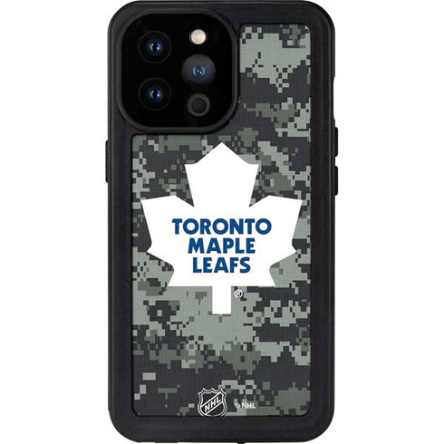 NHL Toronto Maple Leafs Camo iPhone 14 Pro Max Waterproof Case