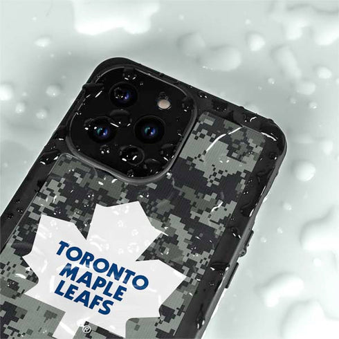 NHL Toronto Maple Leafs Camo iPhone 14 Pro Max Waterproof Case