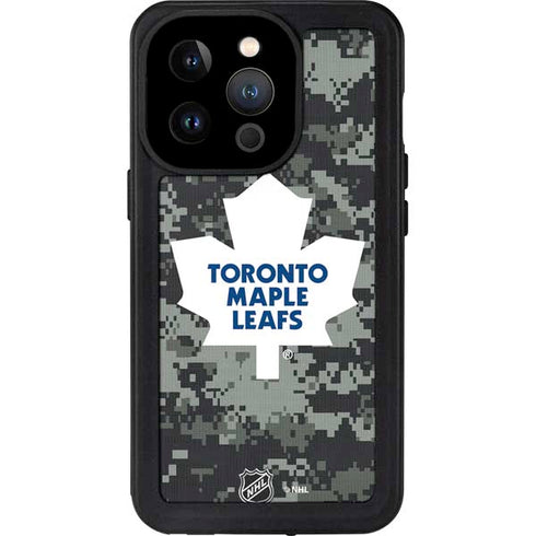 NHL Toronto Maple Leafs Camo iPhone 14 Pro Waterproof Case