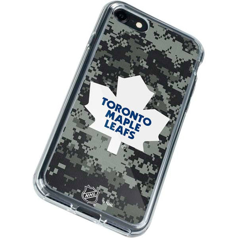 NHL Toronto Maple Leafs Camo iPhone SE (2nd & 3rd Gen) Clear Case