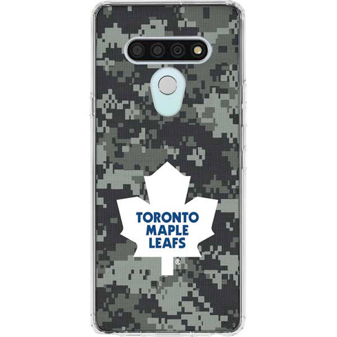 NHL Toronto Maple Leafs Camo LG Stylo 6 Clear Case