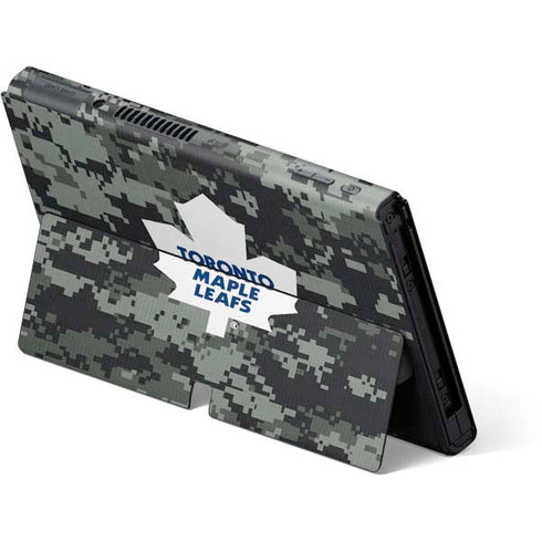 NHL Toronto Maple Leafs Camo Nintendo Switch OLED (2021) Skin