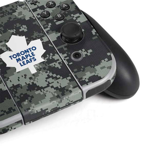NHL Toronto Maple Leafs Camo Nintendo Switch OLED (2021) Skin