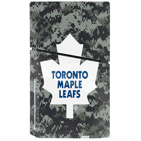 NHL Toronto Maple Leafs Camo PS5 Slim Disk Console Skin