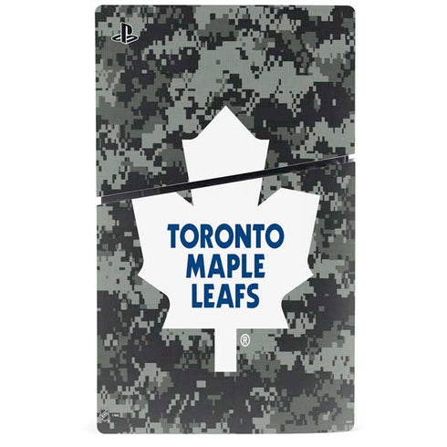NHL Toronto Maple Leafs Camo PS5 Slim Digital Edition Console Skin