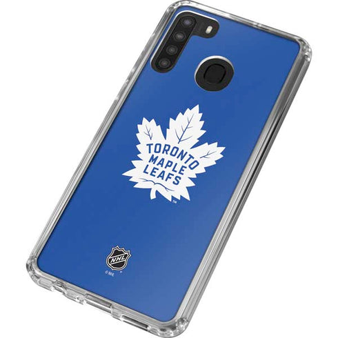 NHL Toronto Maple Leafs Color Pop Galaxy A21 Clear Case