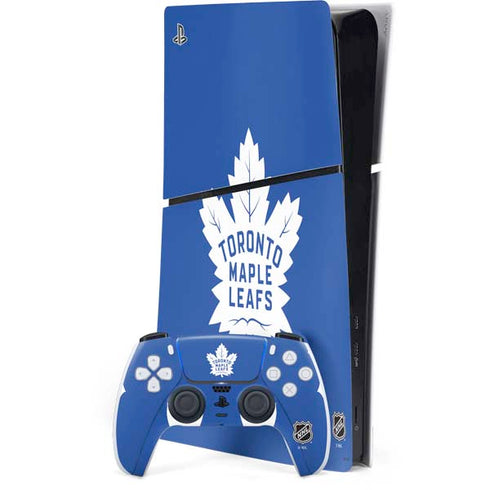 NHL Toronto Maple Leafs Color Pop PS5 Slim Digital Edition Console Skin